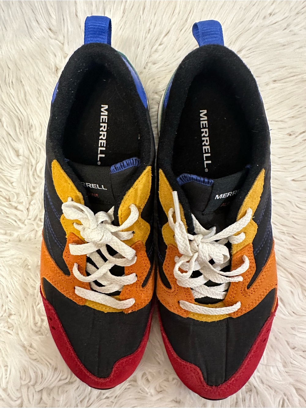 Merrell Alpine Sneakers Multicolor Retro Suede Men 9 Women 10.5